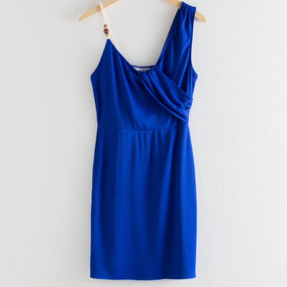 NWT Rope Strap Draped Mini Dress - Picture 6 of 6